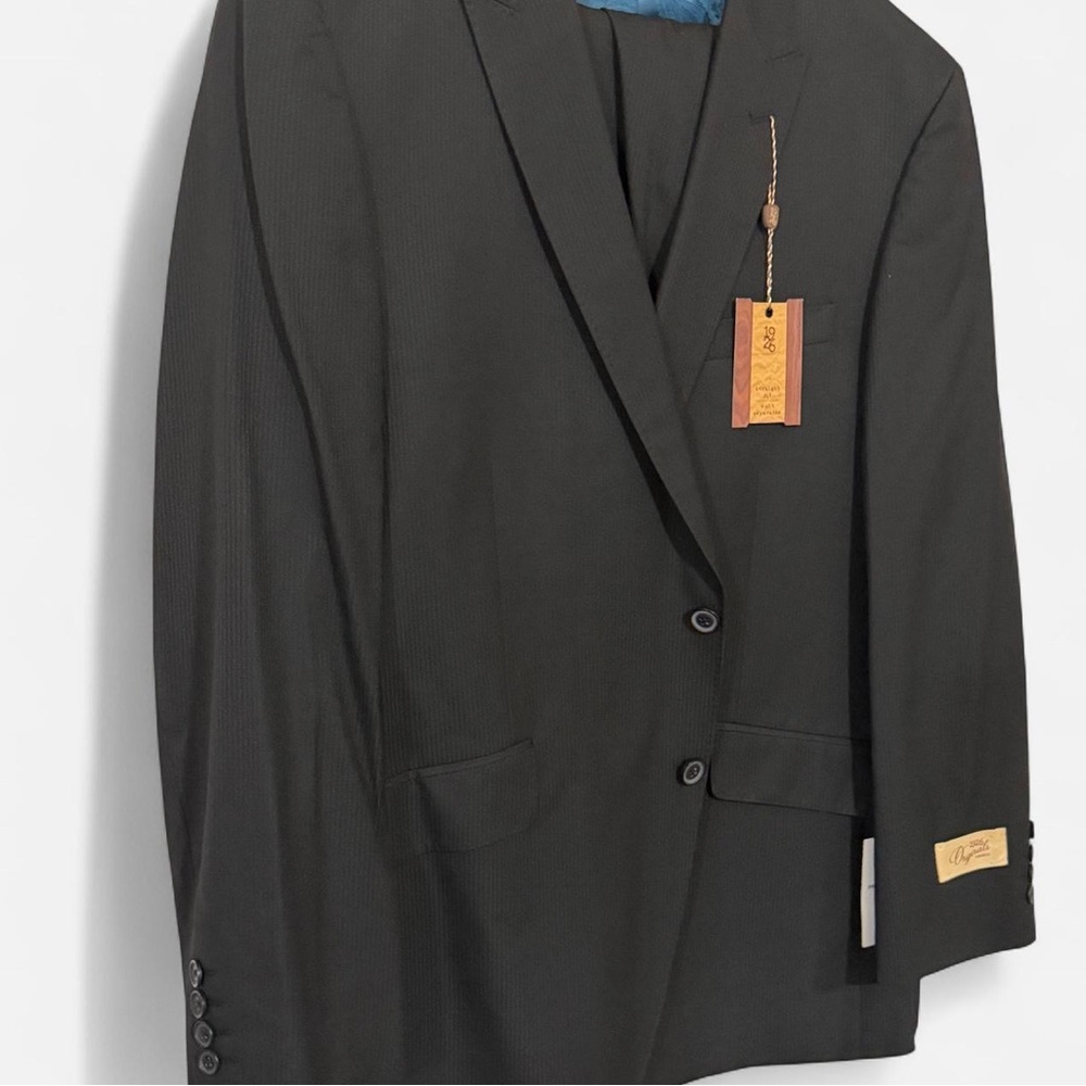 Haggar 1926 Originals 2-Piece Suit with Blue Paisley Lining